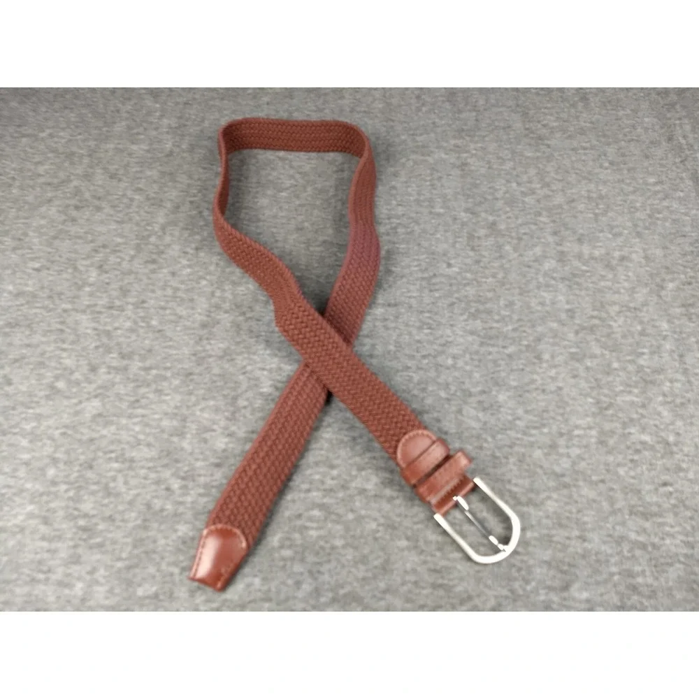Woven Elastic Braided Belts Set/3  Black Rust Navy Men 44
